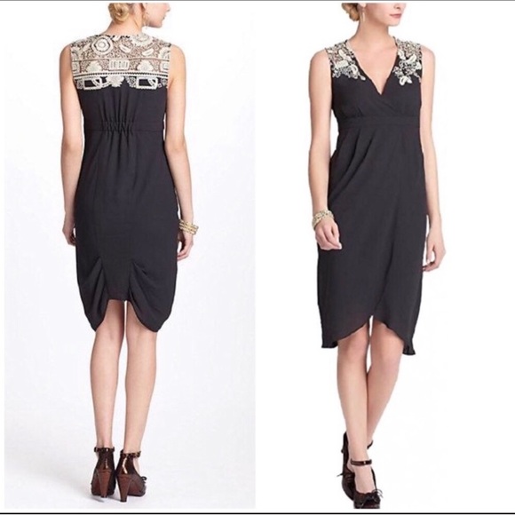 Anthropologie Dresses & Skirts - Anthropologie Meadow Rue Black & Cream Lace Dress